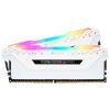  Зображення Пам'ять DDR4  16GB  3200MHz PC4-25600  (Kit of 2x8GB)  Corsair Vengeance RGB PRO  White) 